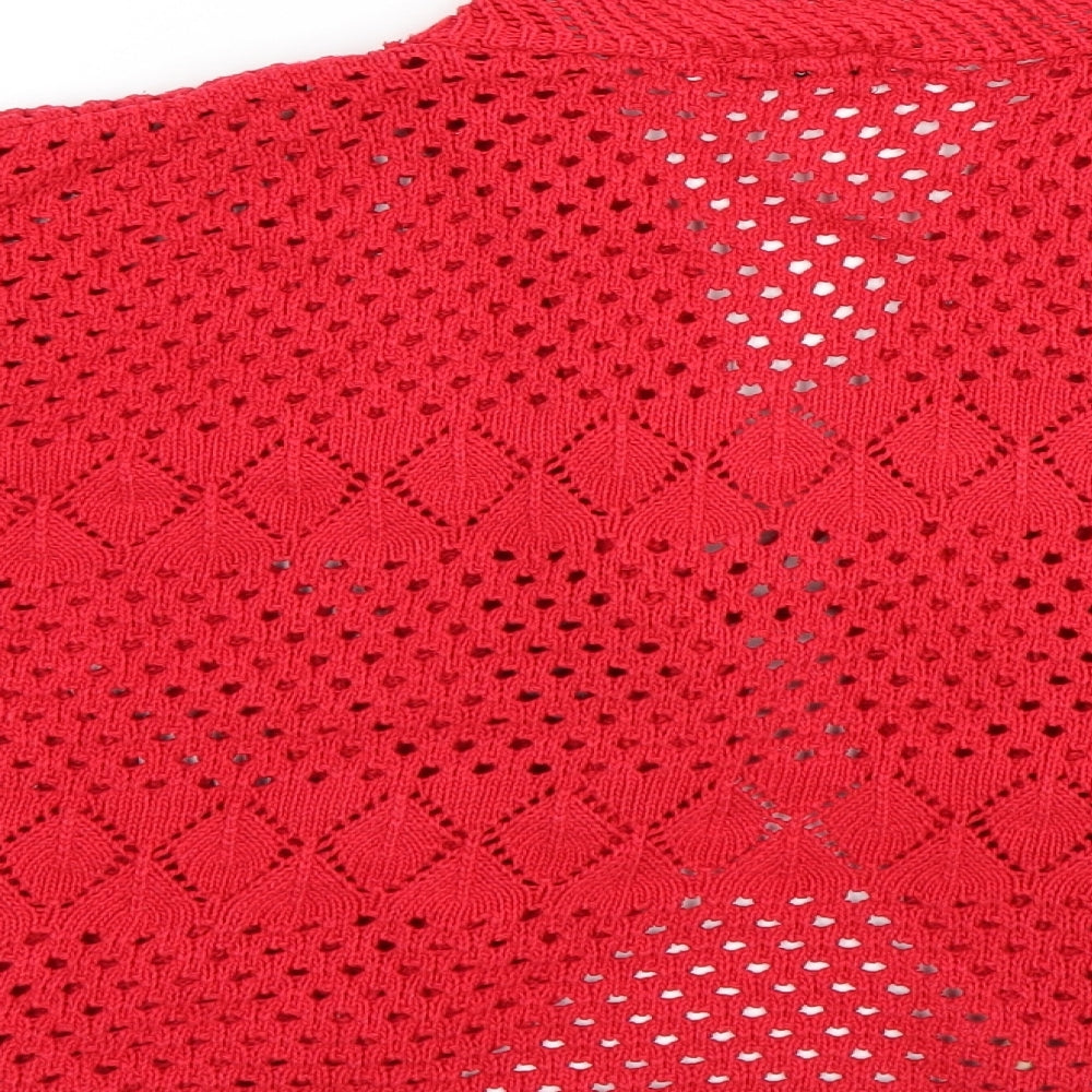 CHIC Womens Red   Cape Jumper Size M