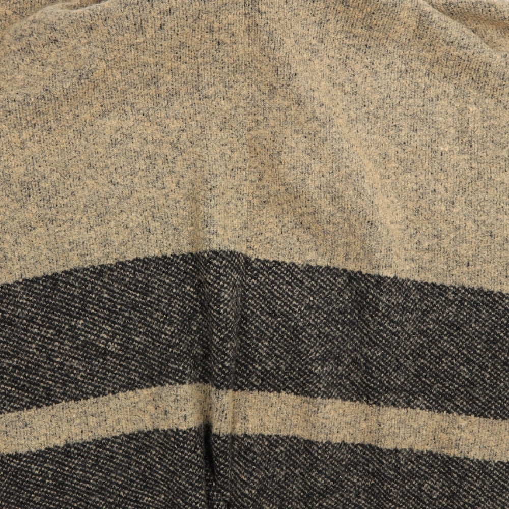 M&S Womens Brown Striped  Pullover Jumper One Size
