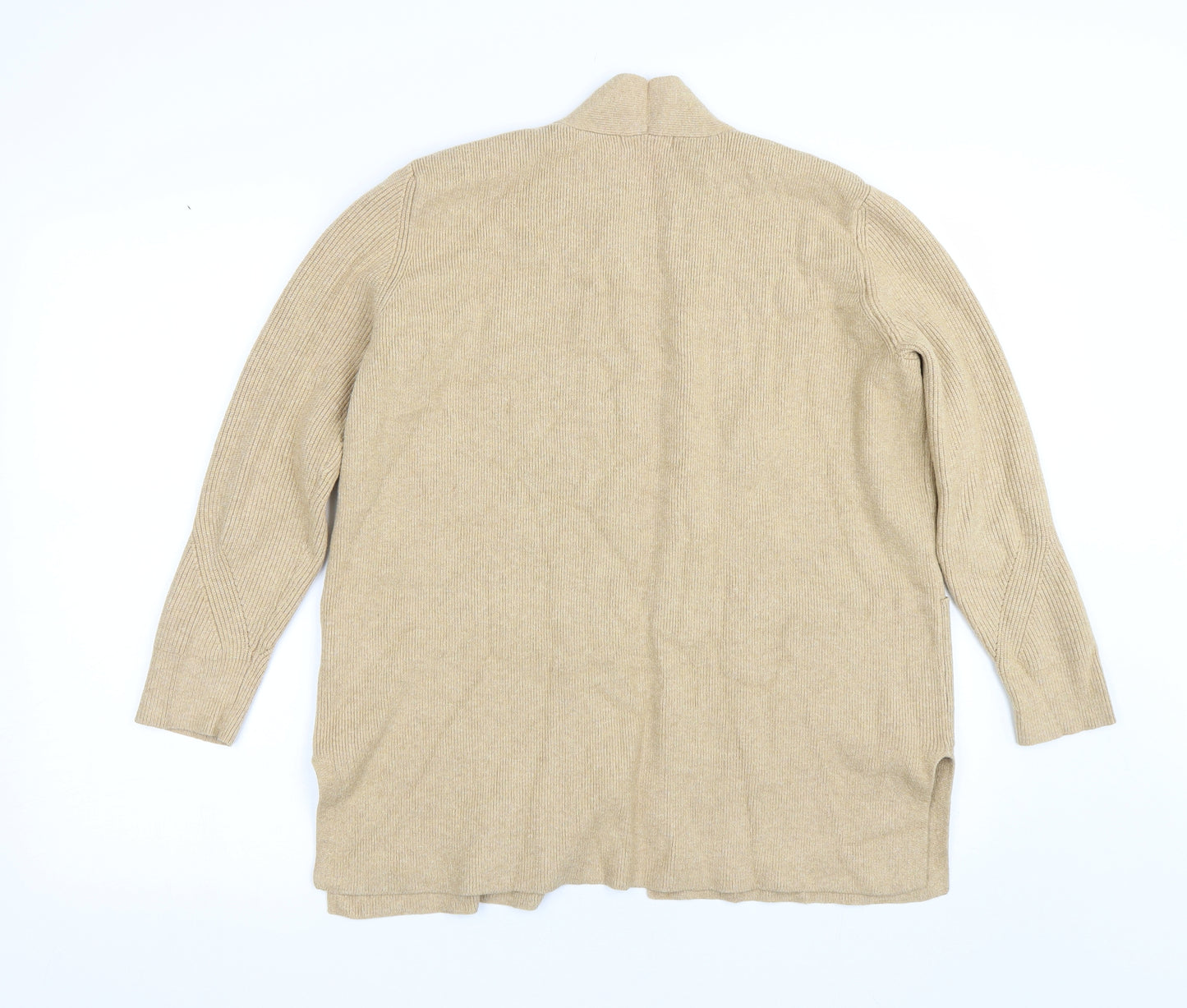 M&S Womens Beige   Cardigan Jumper Size 18