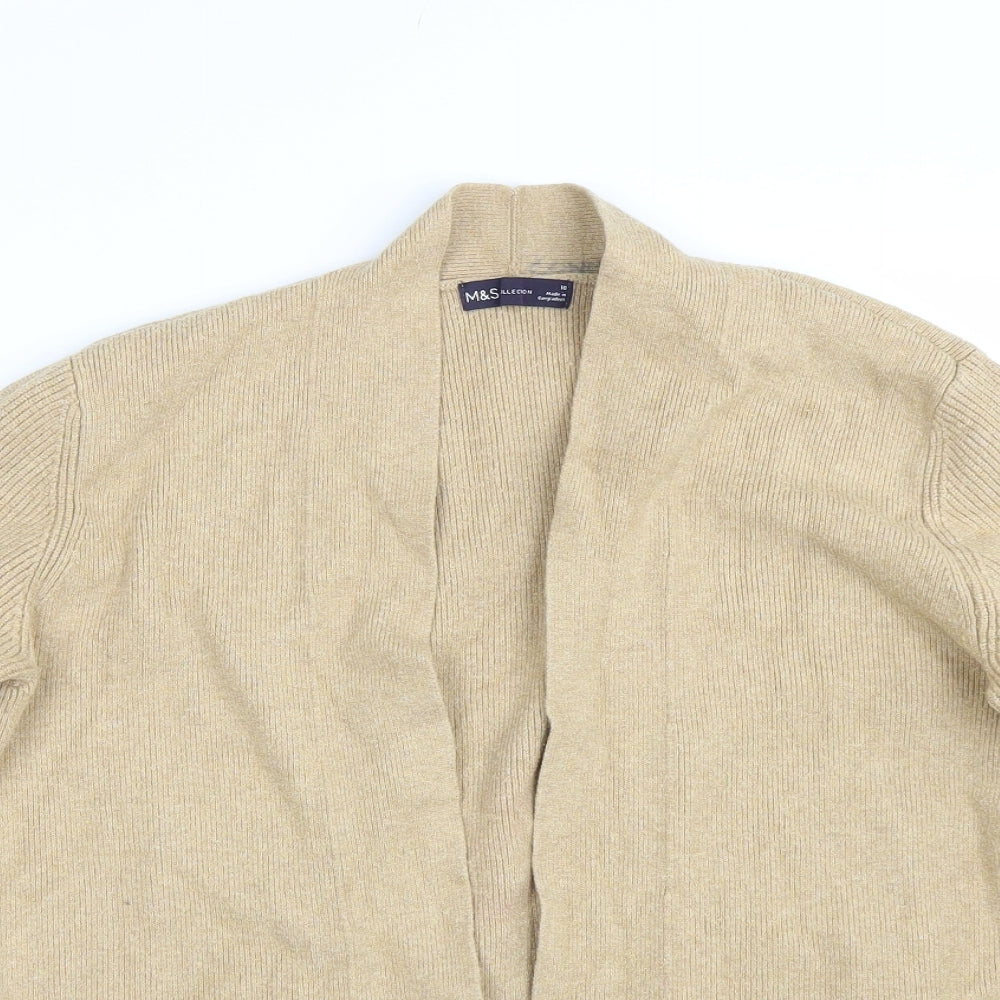 M&S Womens Beige   Cardigan Jumper Size 18