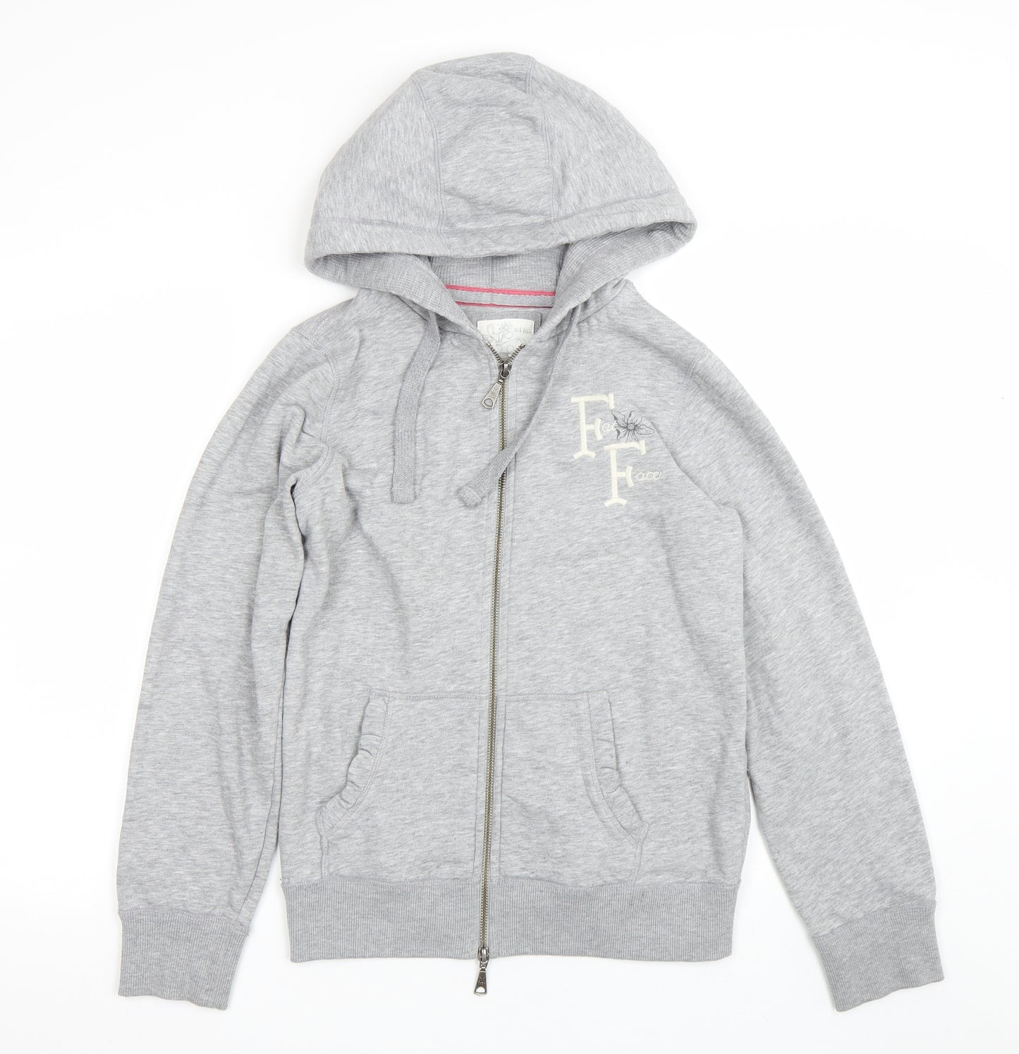 Fat Face Womens Grey   Full Zip Hoodie Size 14