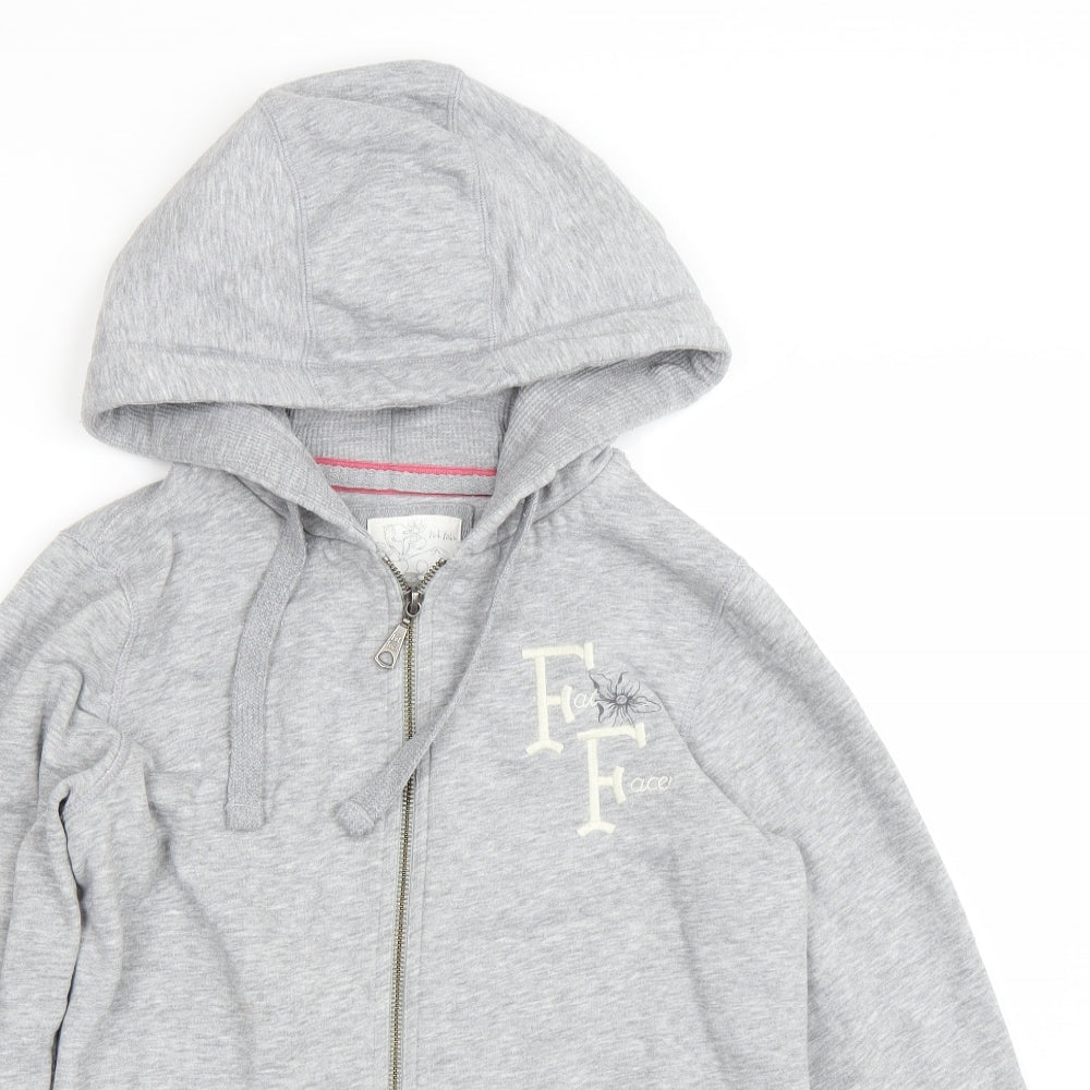 Fat Face Womens Grey   Full Zip Hoodie Size 14