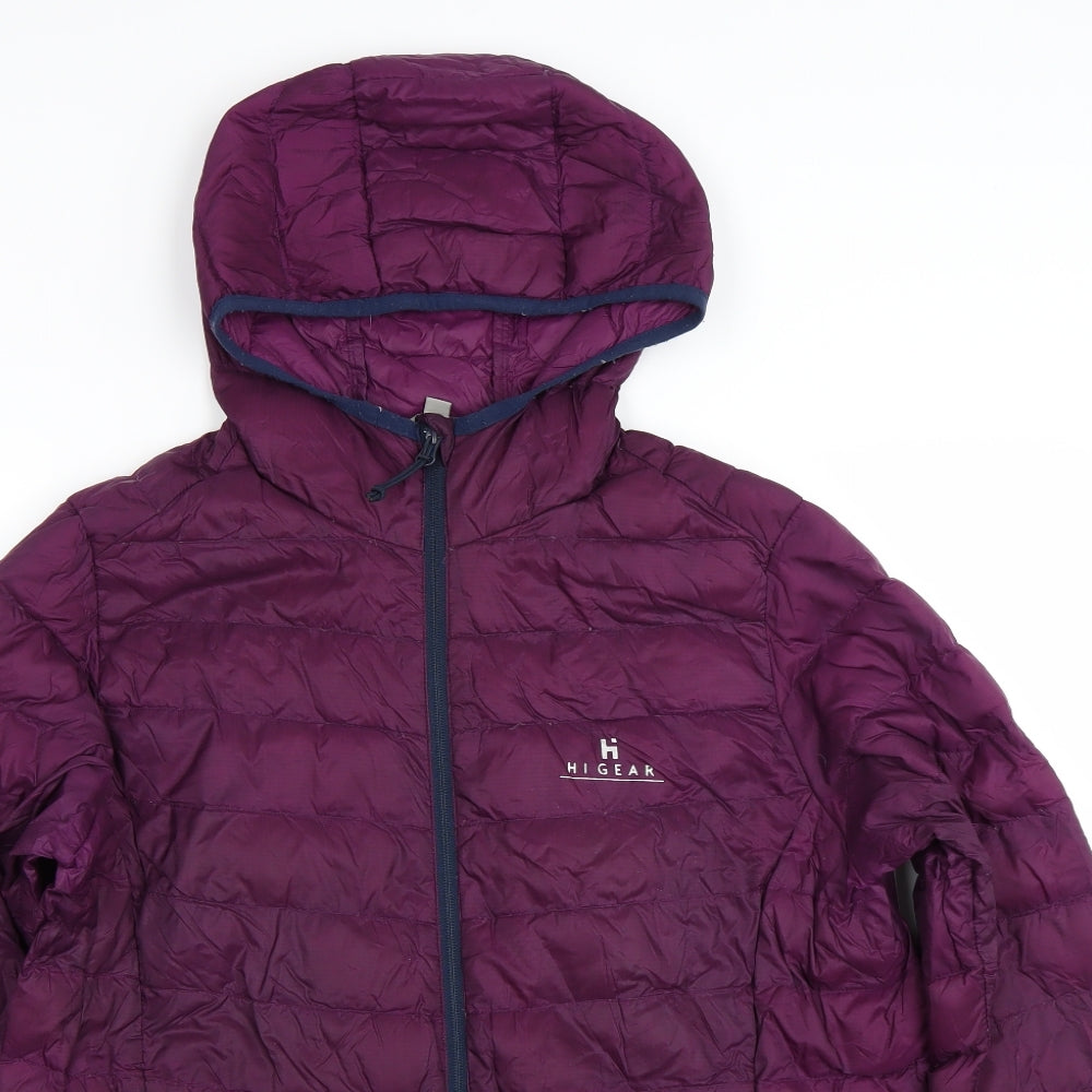 Hi Gear Womens Purple   Puffer Jacket Coat Size 14
