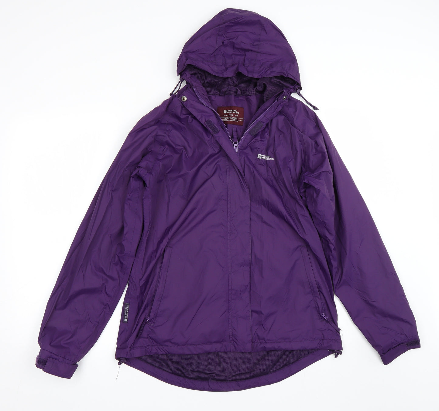Mountain Warehouse Womens Purple   Rain Coat Coat Size 12