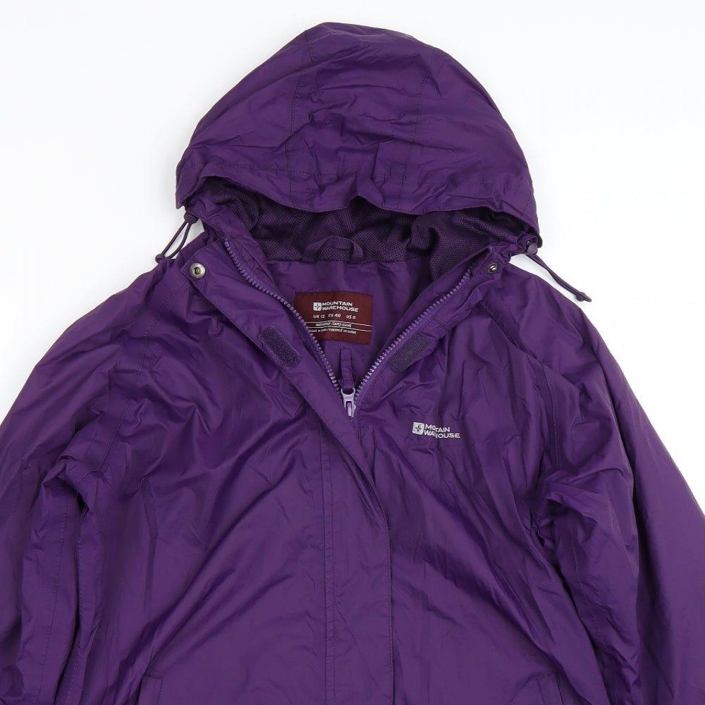 Mountain Warehouse Womens Purple   Rain Coat Coat Size 12