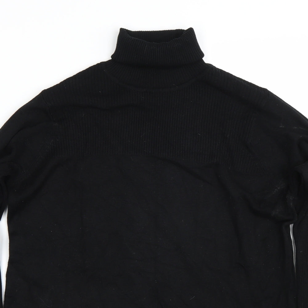 George Womens Black   Wrap T-Shirt Size 14