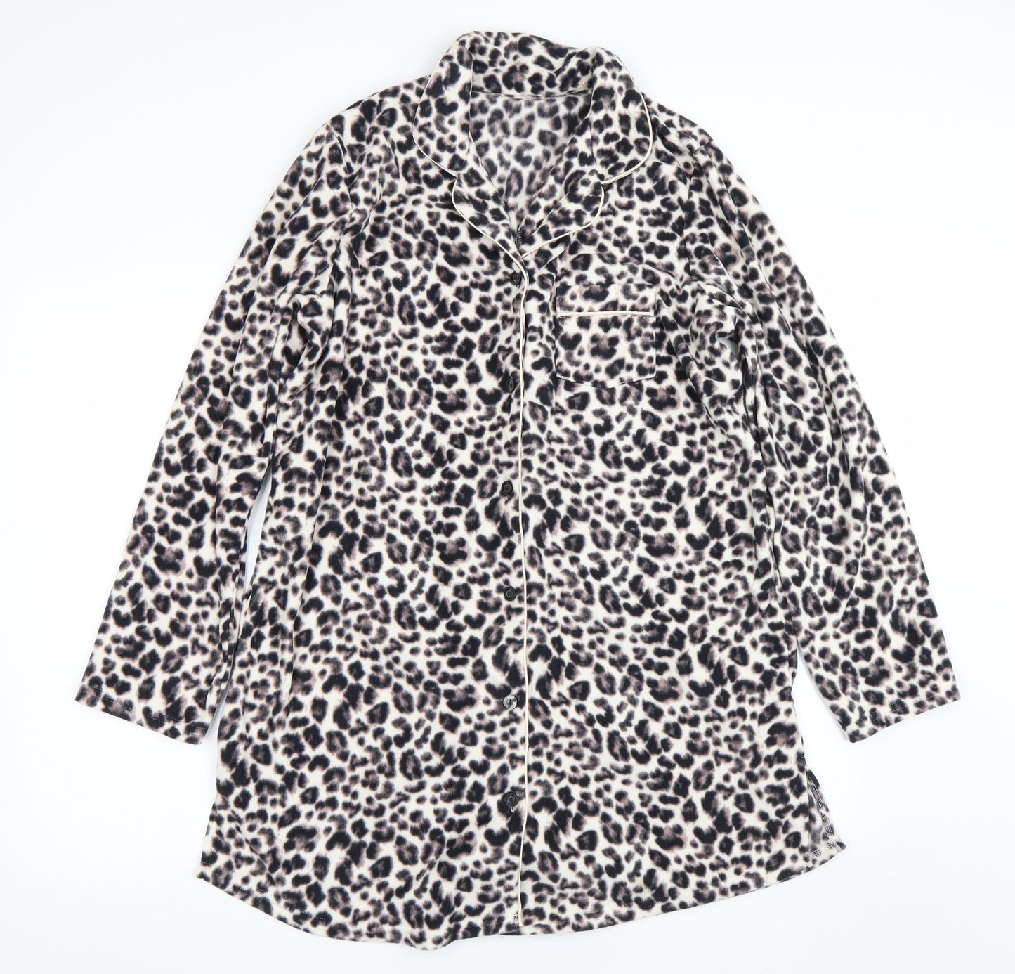 George Womens Brown Animal Print  Top Pyjama Top Size 18