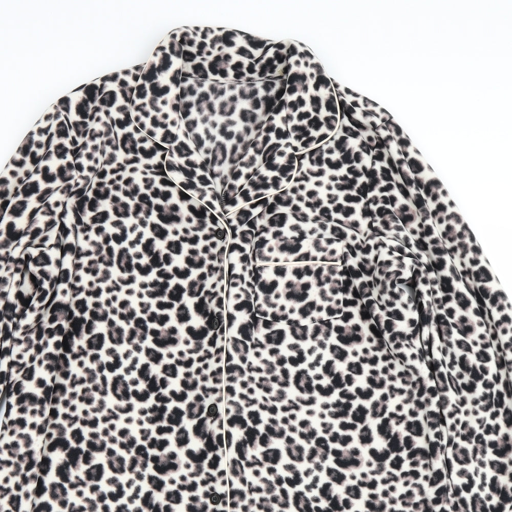 George Womens Brown Animal Print  Top Pyjama Top Size 18
