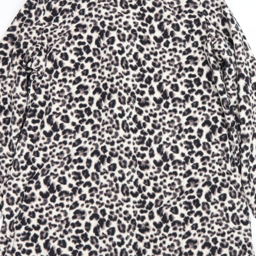 George Womens Brown Animal Print  Top Pyjama Top Size 18