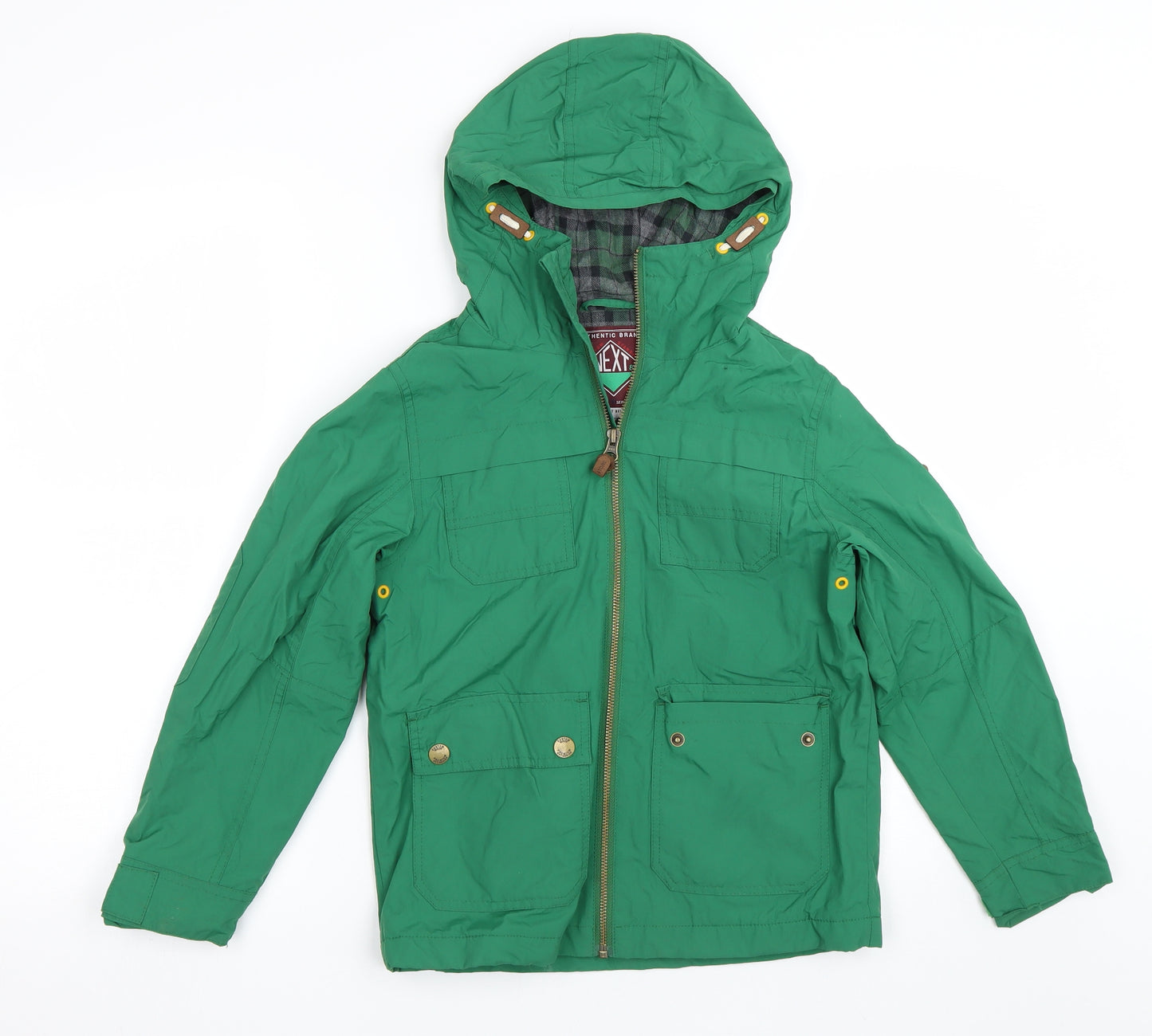 NEXT Boys Green   Rain Coat Coat Size 8 Years
