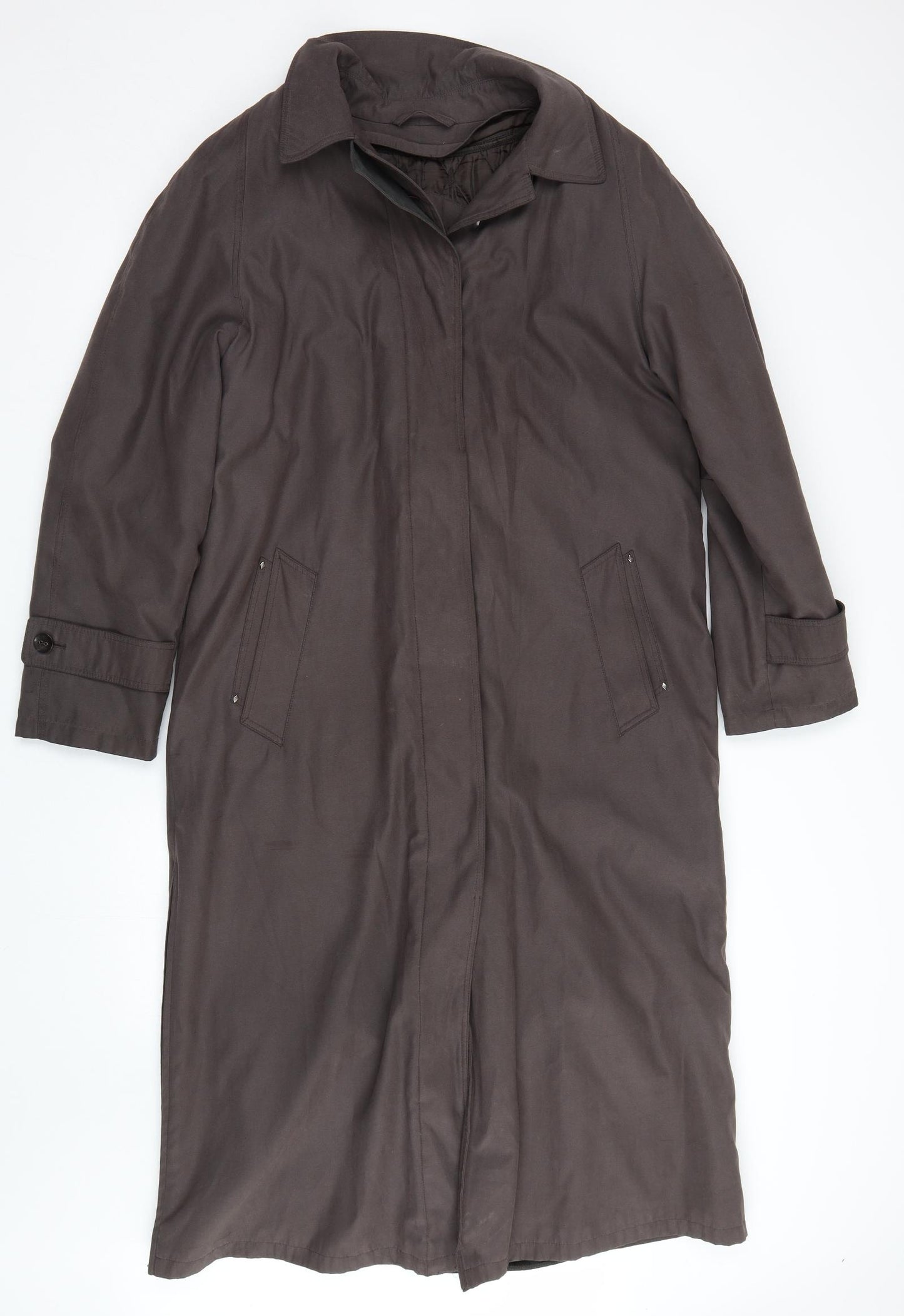 Goldix Womens Brown   Trench Coat Coat Size 14