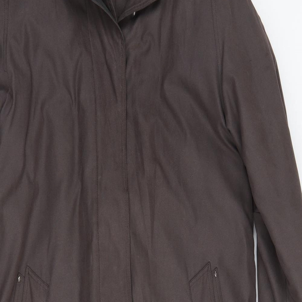 Goldix Womens Brown   Trench Coat Coat Size 14