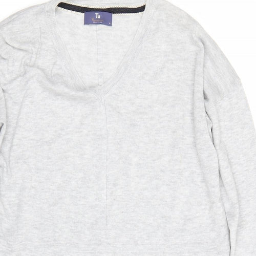TU Womens Grey   Pullover Jumper Size 8