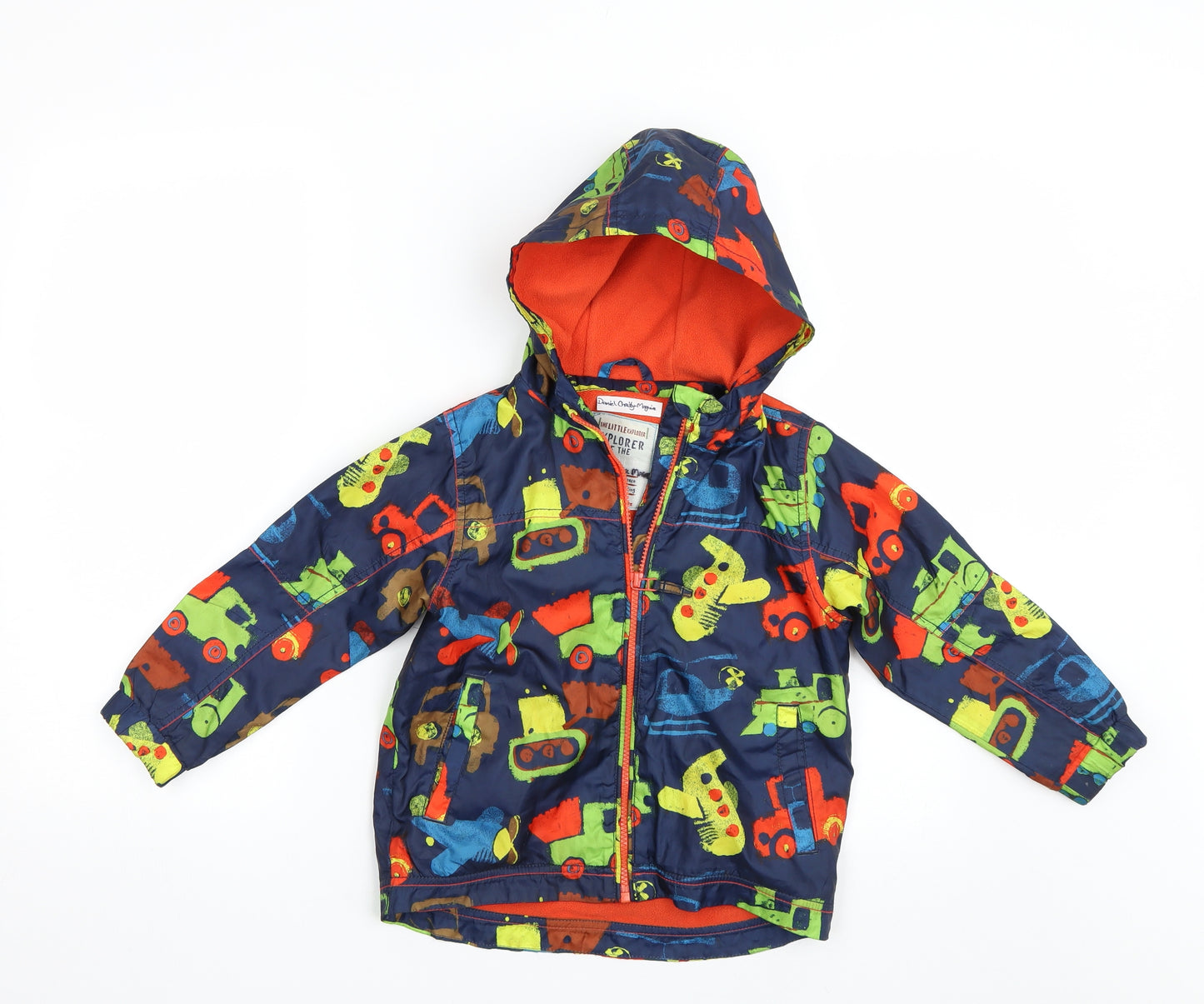 NEXT Boys Multicoloured   Rain Coat Coat Size 4-5 Years  - Vehicles