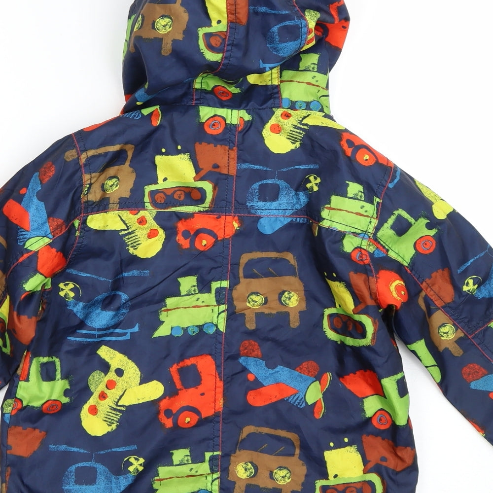 NEXT Boys Multicoloured   Rain Coat Coat Size 4-5 Years  - Vehicles