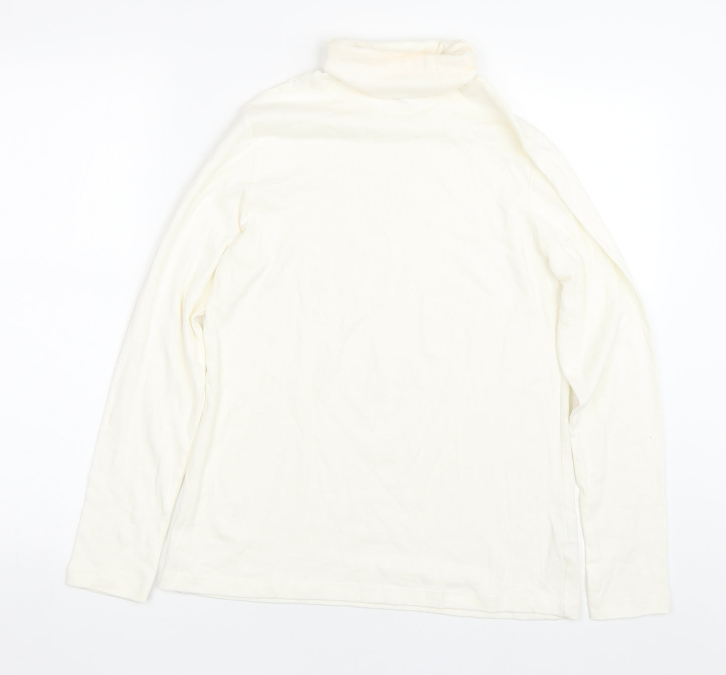M&Co Womens White   Basic T-Shirt Size 12