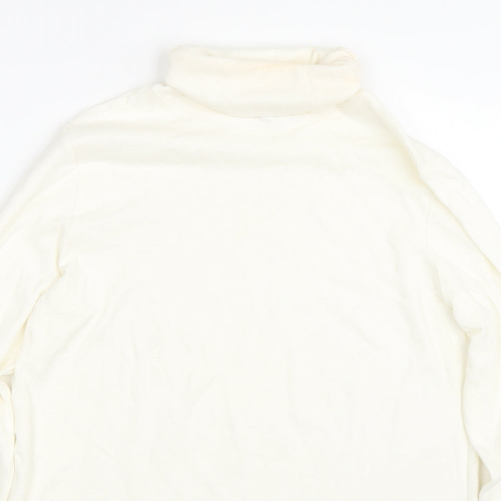 M&Co Womens White   Basic T-Shirt Size 12