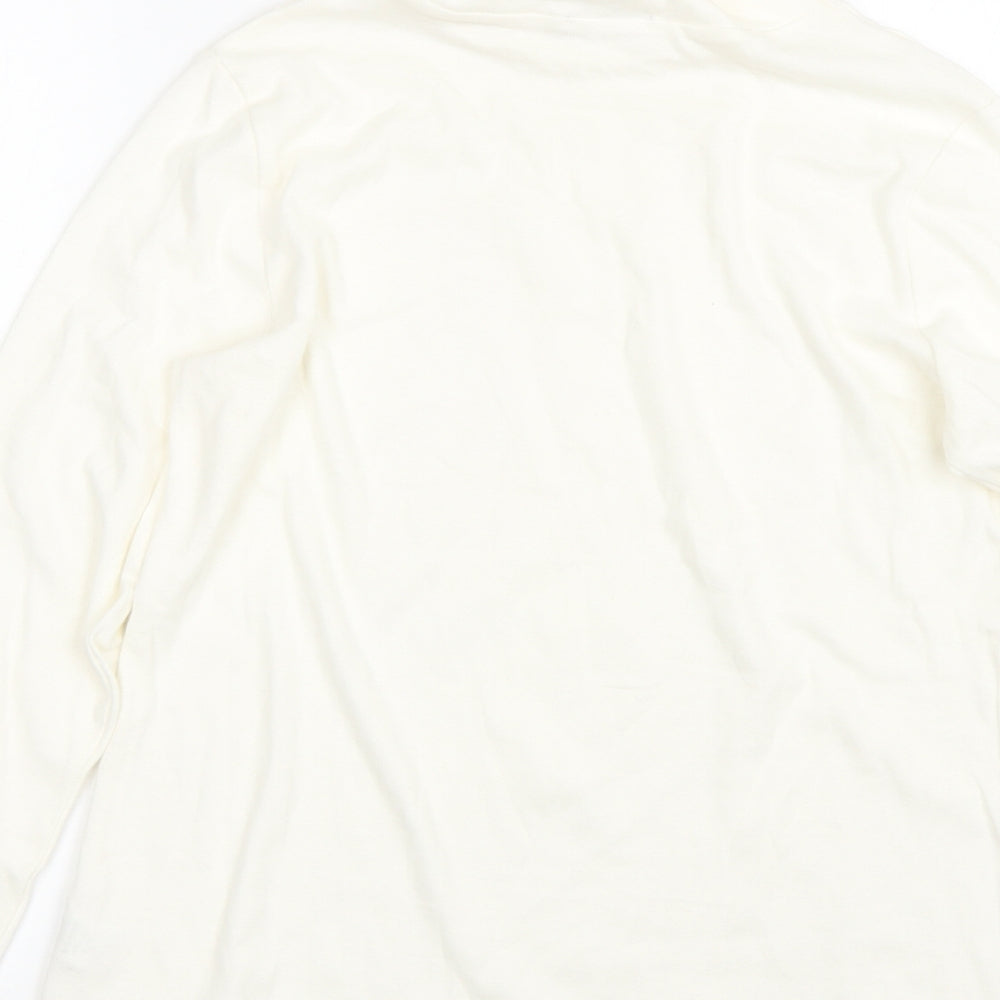 M&Co Womens White   Basic T-Shirt Size 12