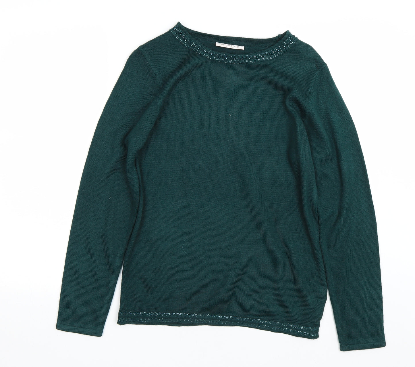 Anna Rose Womens Green   Pullover Jumper Size S