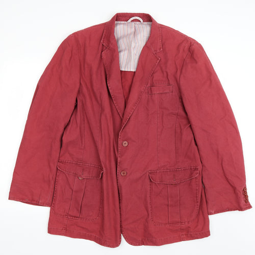 PETER CHRISTIAN Womens Red   Jacket Coat Size 16