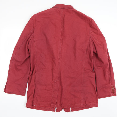 PETER CHRISTIAN Womens Red   Jacket Coat Size 16