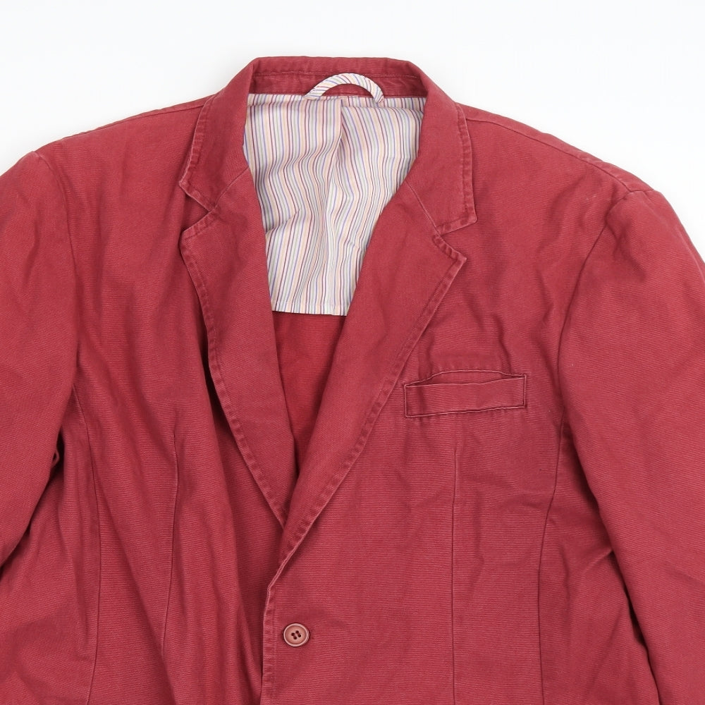PETER CHRISTIAN Womens Red   Jacket Coat Size 16