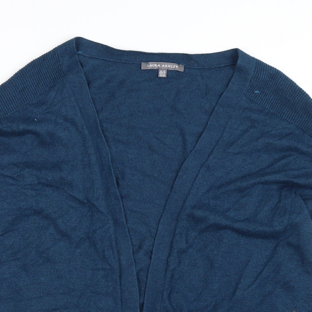 Laura Ashley Womens Blue   Cardigan Jumper Size 10