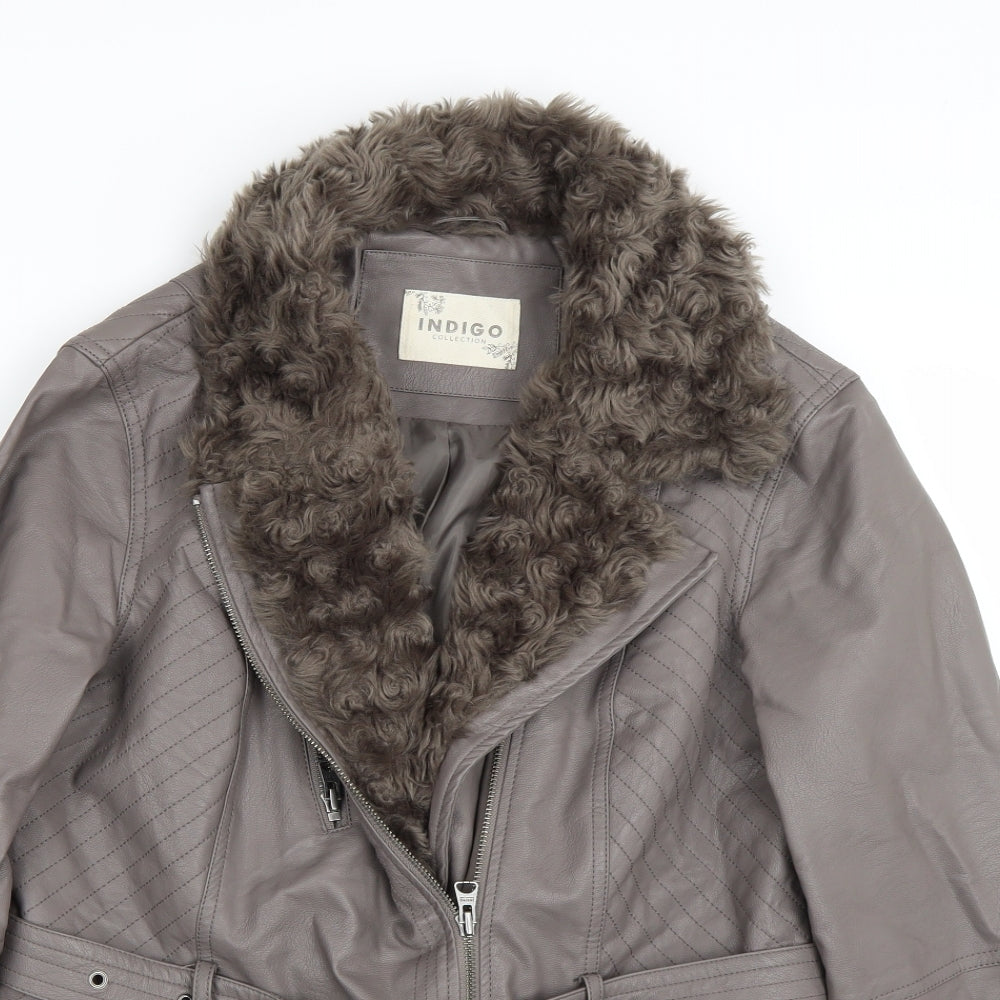 M&S Womens Grey   Jacket Coat Size 12
