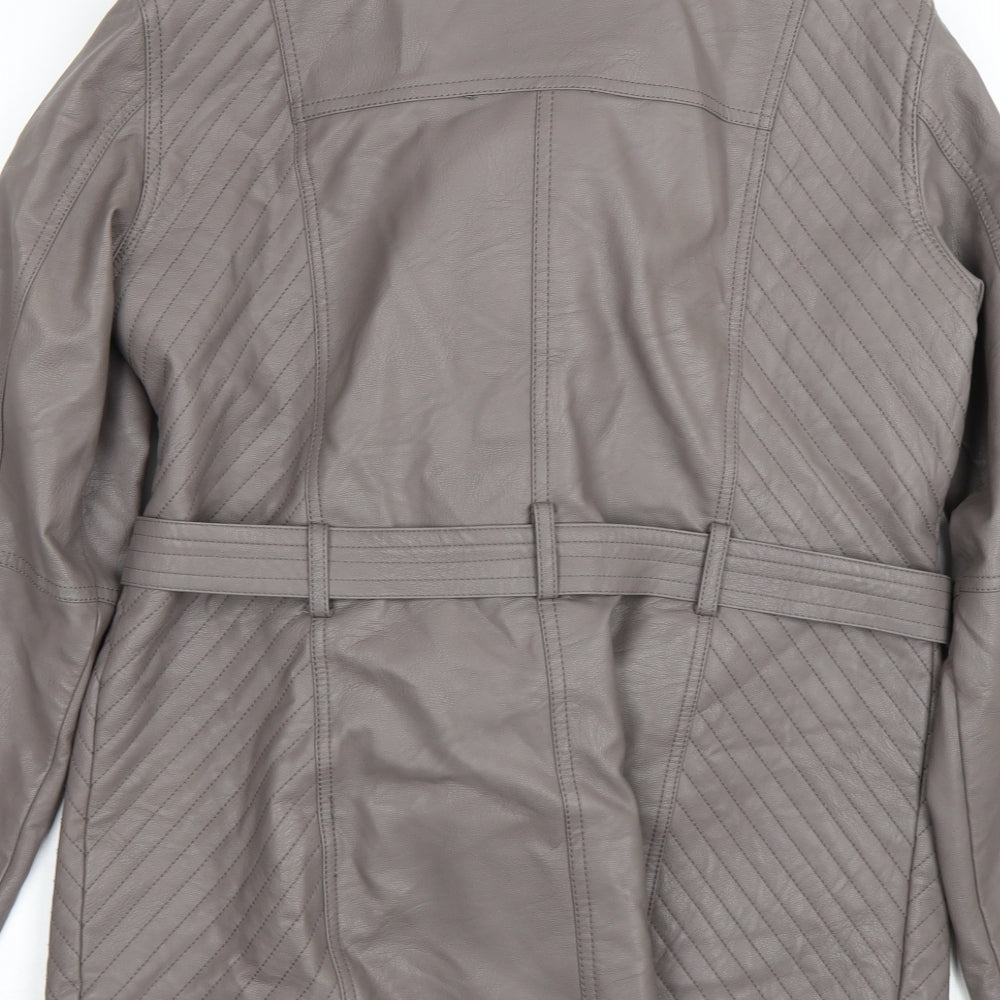 M&S Womens Grey   Jacket Coat Size 12