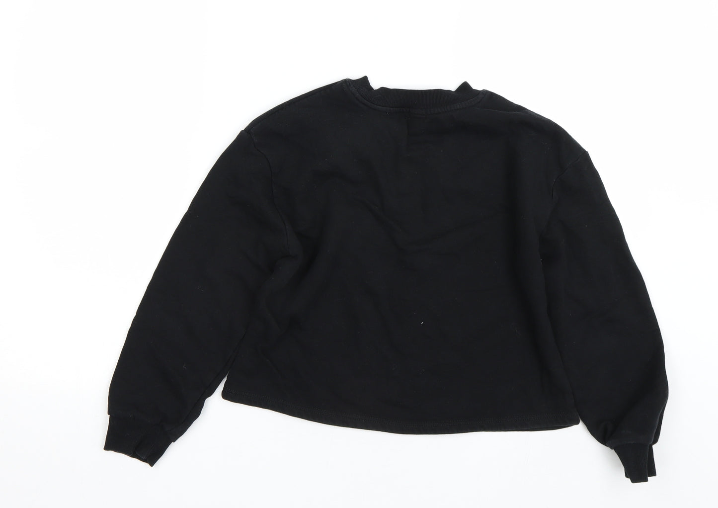River Island Girls Black   Pullover Sweatshirt Size 9-10 Years