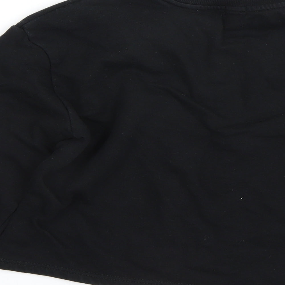 River Island Girls Black   Pullover Sweatshirt Size 9-10 Years