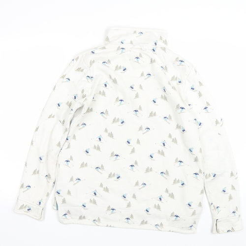 TU Womens White   Pullover Sweatshirt Size 12