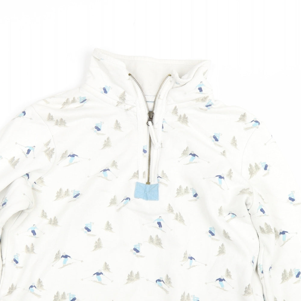 TU Womens White   Pullover Sweatshirt Size 12