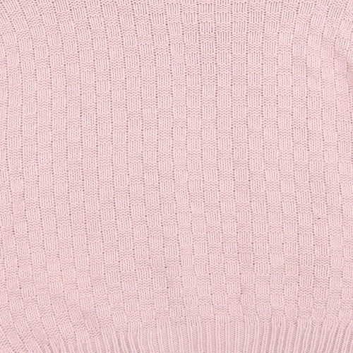 be jealous Womens Pink Check  Pullover Jumper Size XL