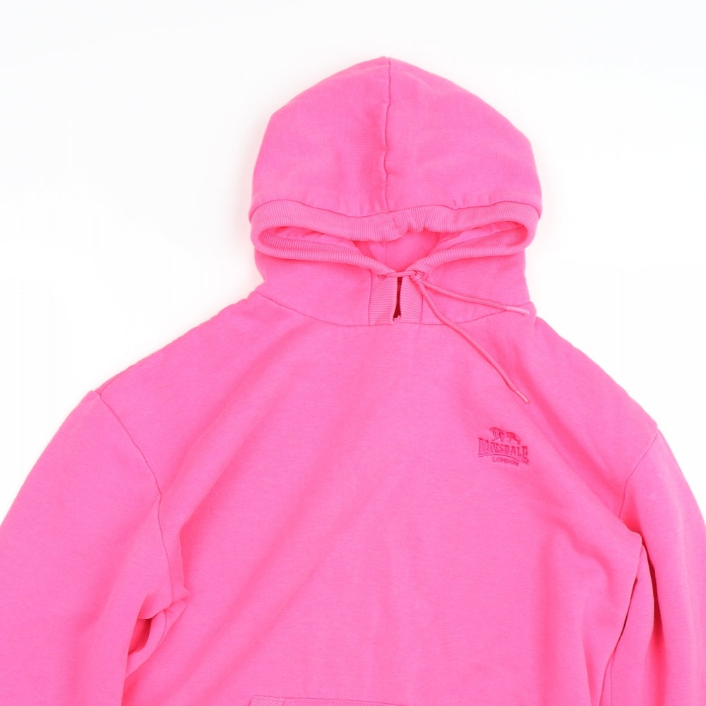 Lonsdale Womens Pink   Pullover Hoodie Size 18
