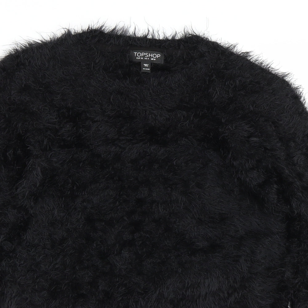 Topshop Womens Black   Pullover Jumper Size 8