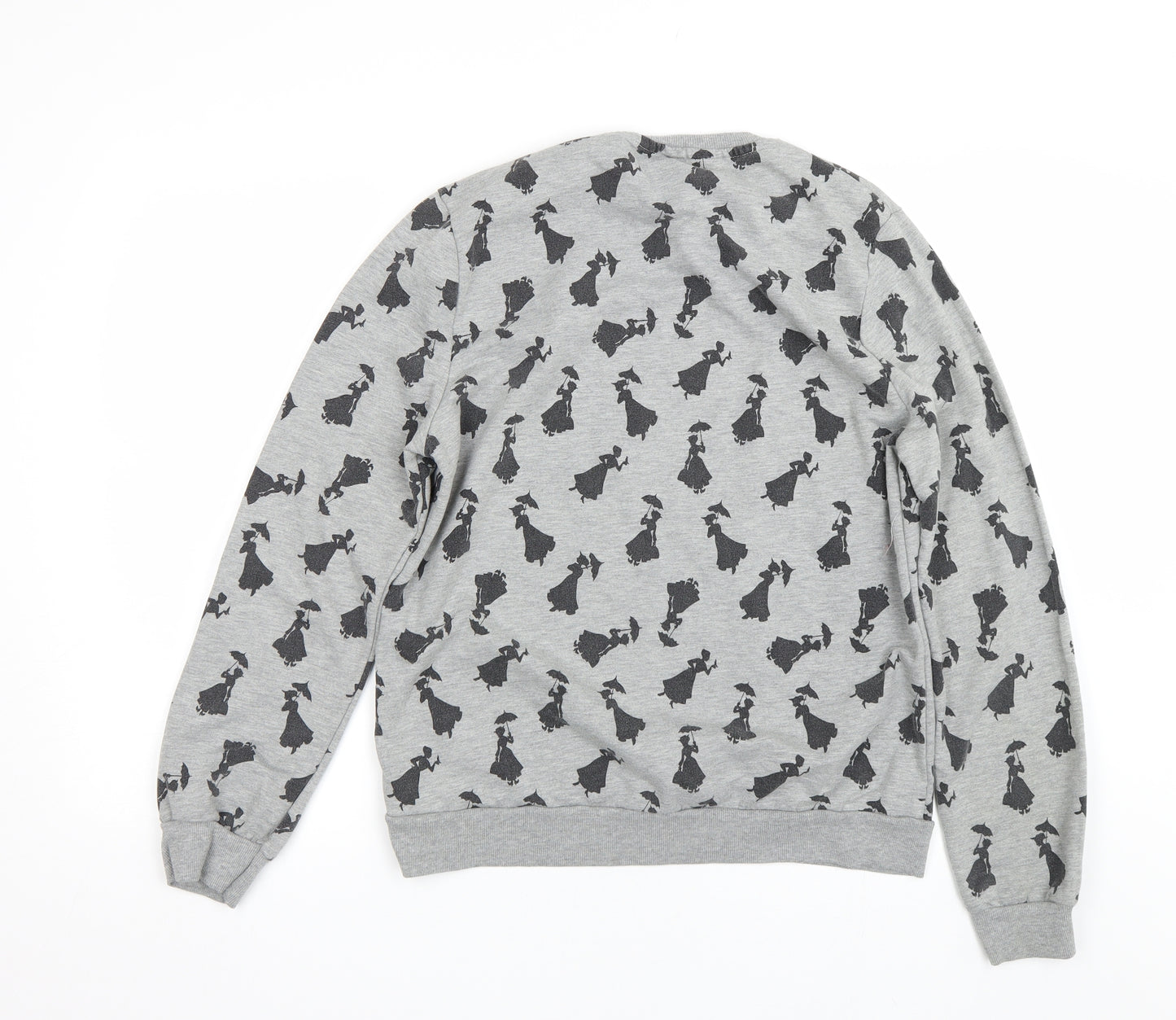 Primark Womens Grey Polka Dot  Pullover Sweatshirt Size 12  - Disney