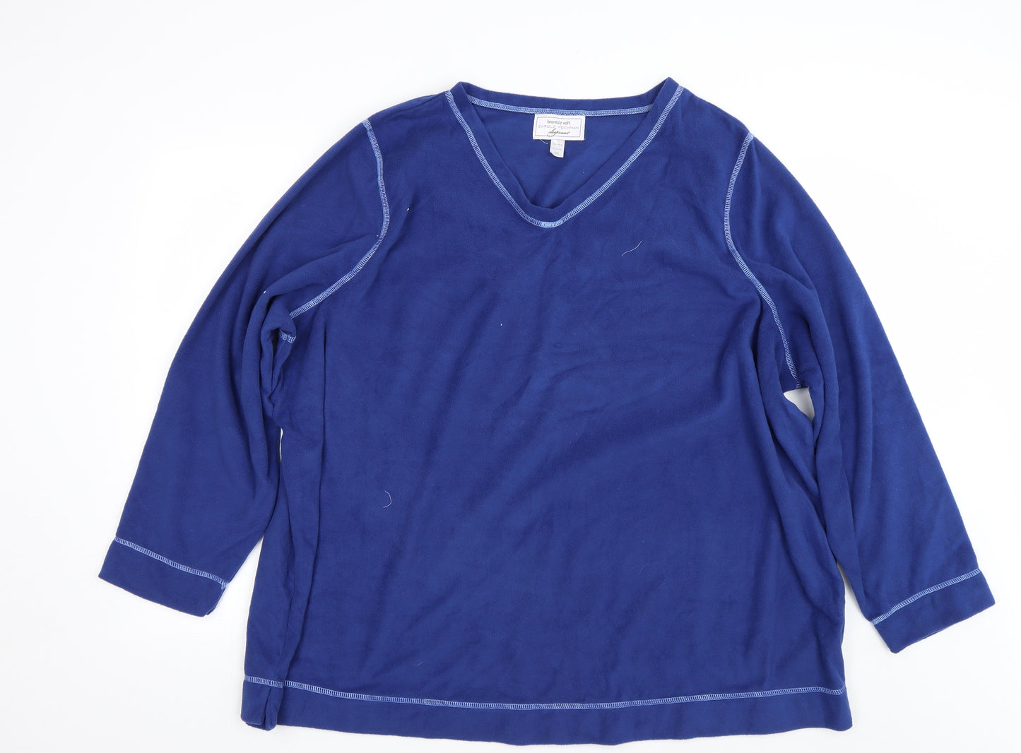 Carole Hochman Womens Blue   Top Pyjama Top Size 3XL