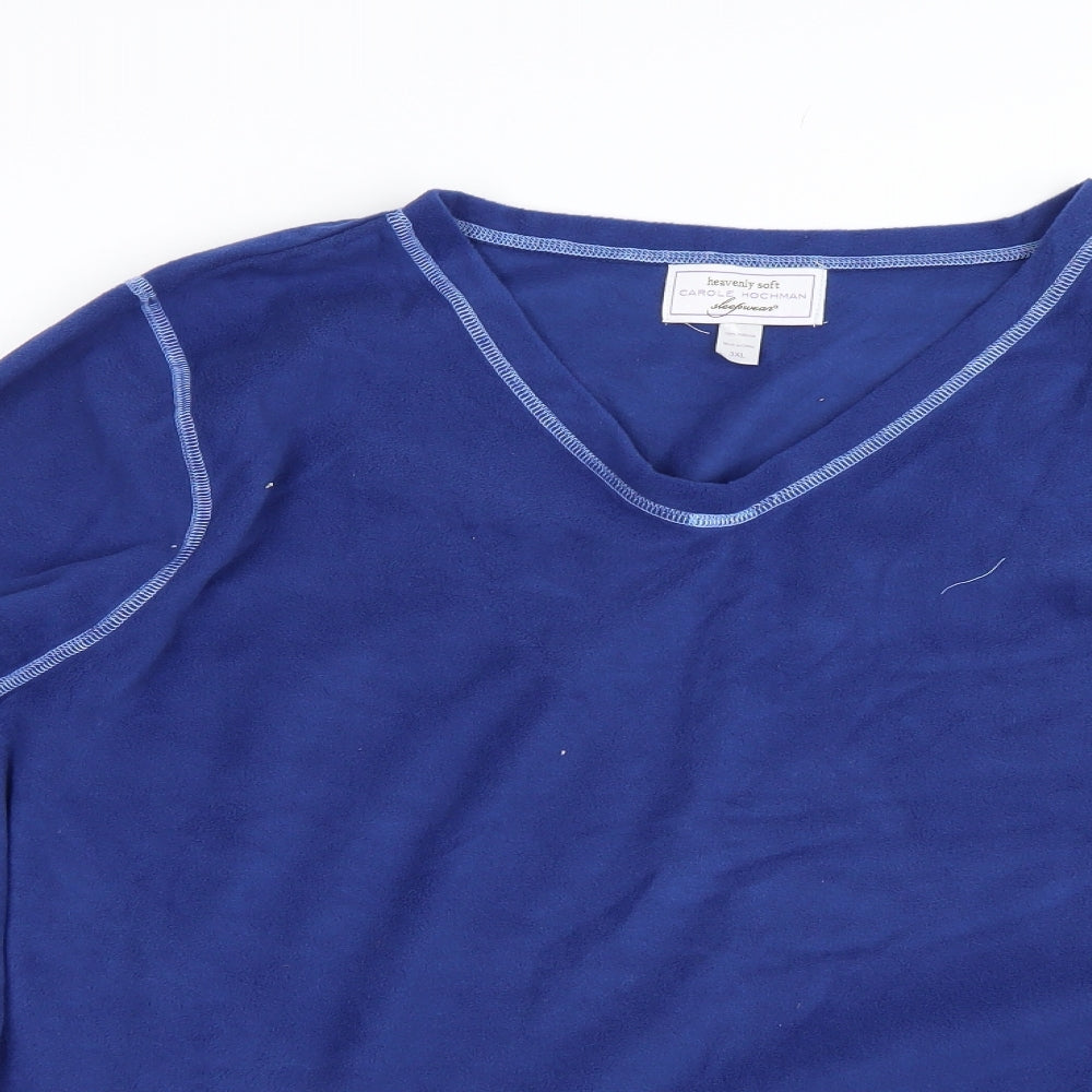 Carole Hochman Womens Blue   Top Pyjama Top Size 3XL