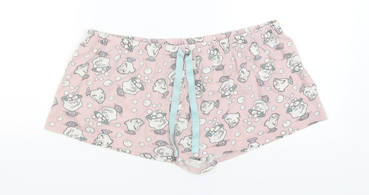 Love to Lounge Womens Pink Solid  Babydoll Pyjama Pants Size L  - Chip & Miss Potts