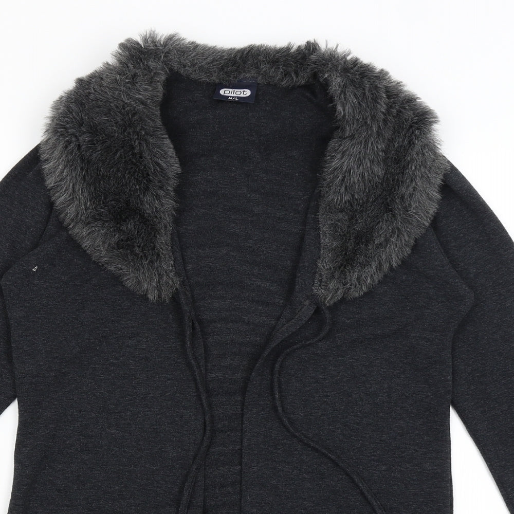 Pilot Womens Grey   Shrug Jumper Size M