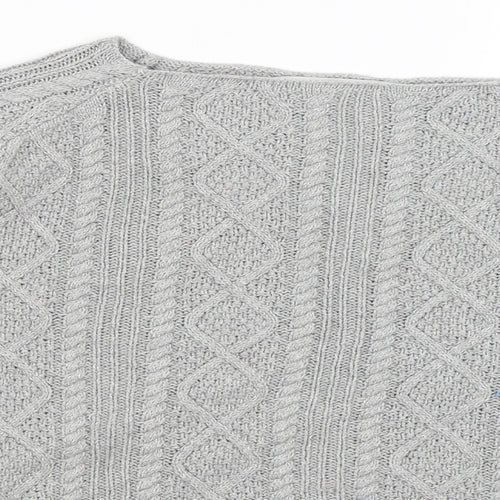 Tru Womens Grey   Pullover Jumper Size M