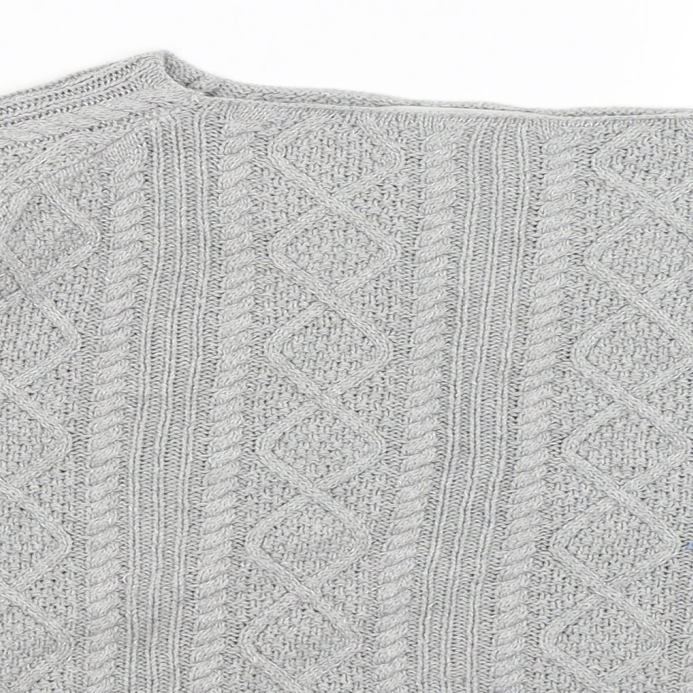 Tru Womens Grey   Pullover Jumper Size M