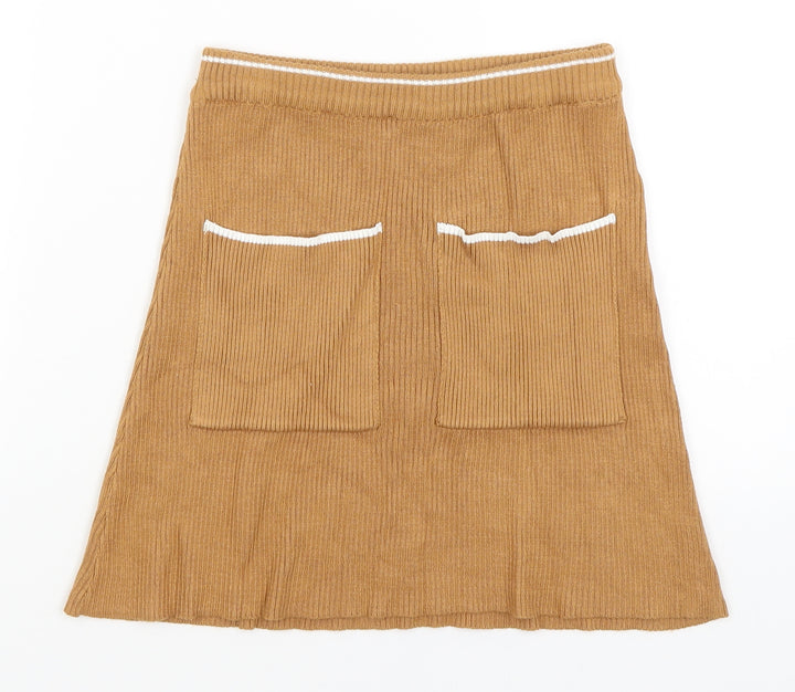 River Island Girls Brown   A-Line Skirt Size 11-12 Years