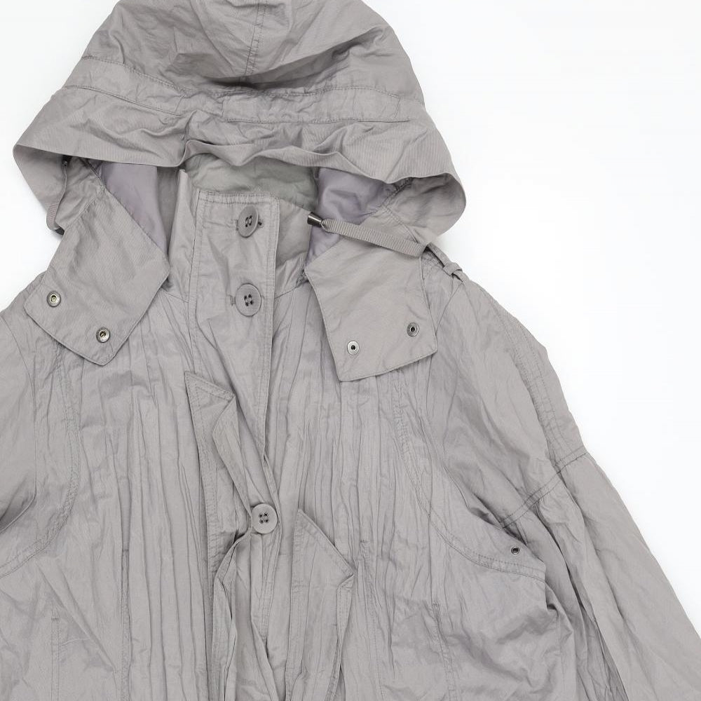M&S Womens Grey   Rain Coat Coat Size XL