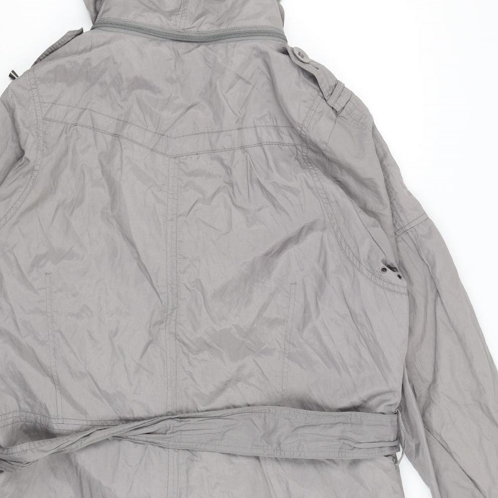 M&S Womens Grey   Rain Coat Coat Size XL