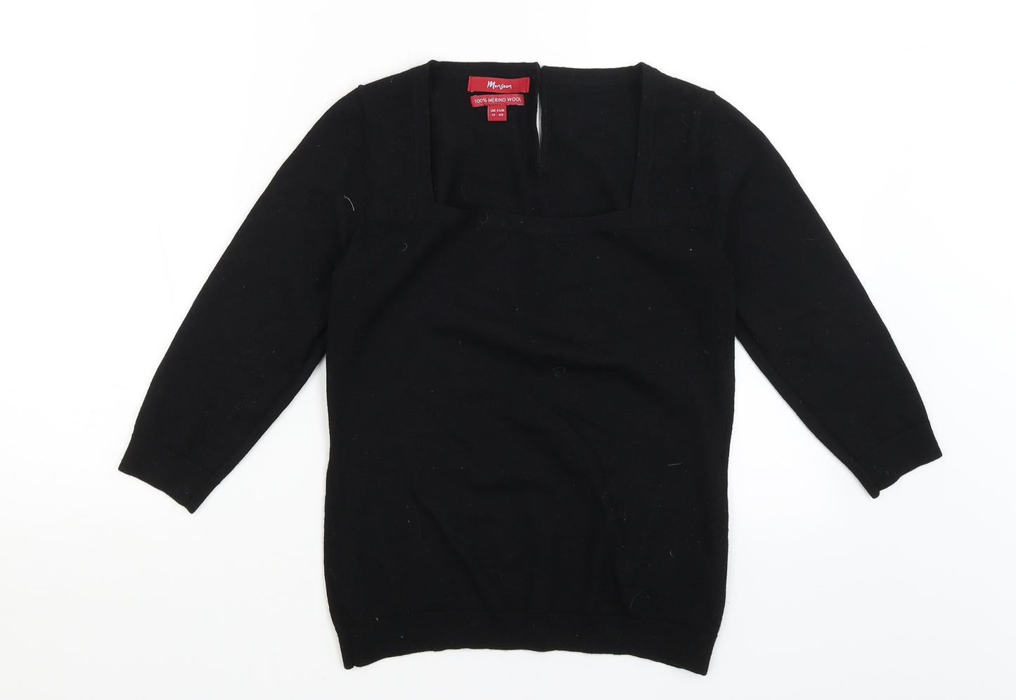 Monsoon Womens Black   Basic T-Shirt Size 12