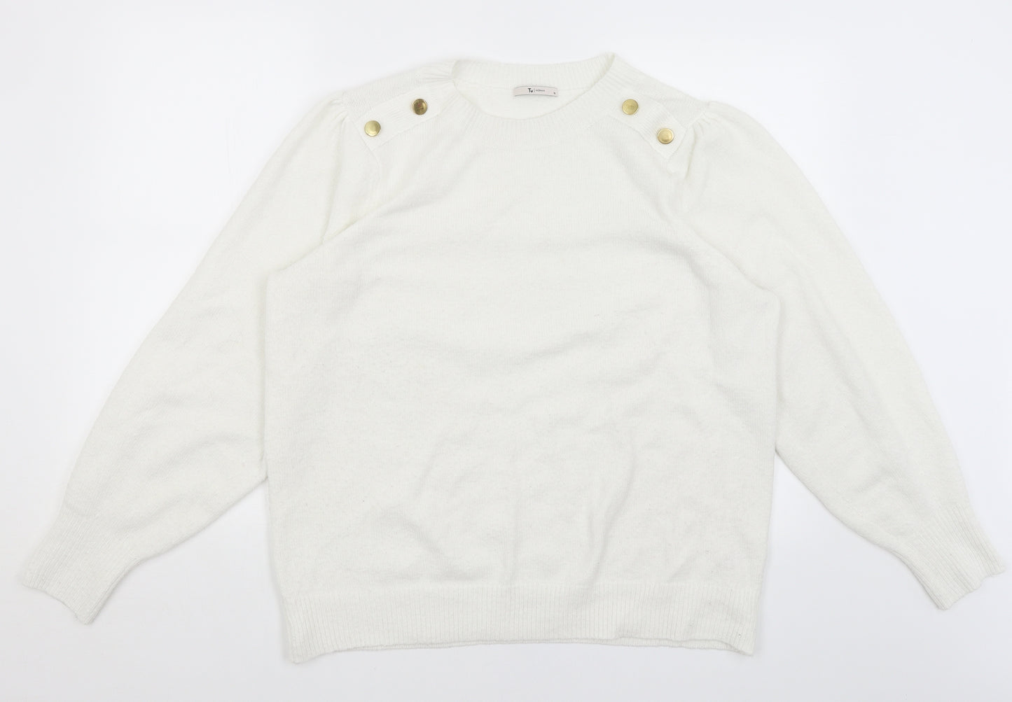 TU Womens White   Pullover Jumper Size 18