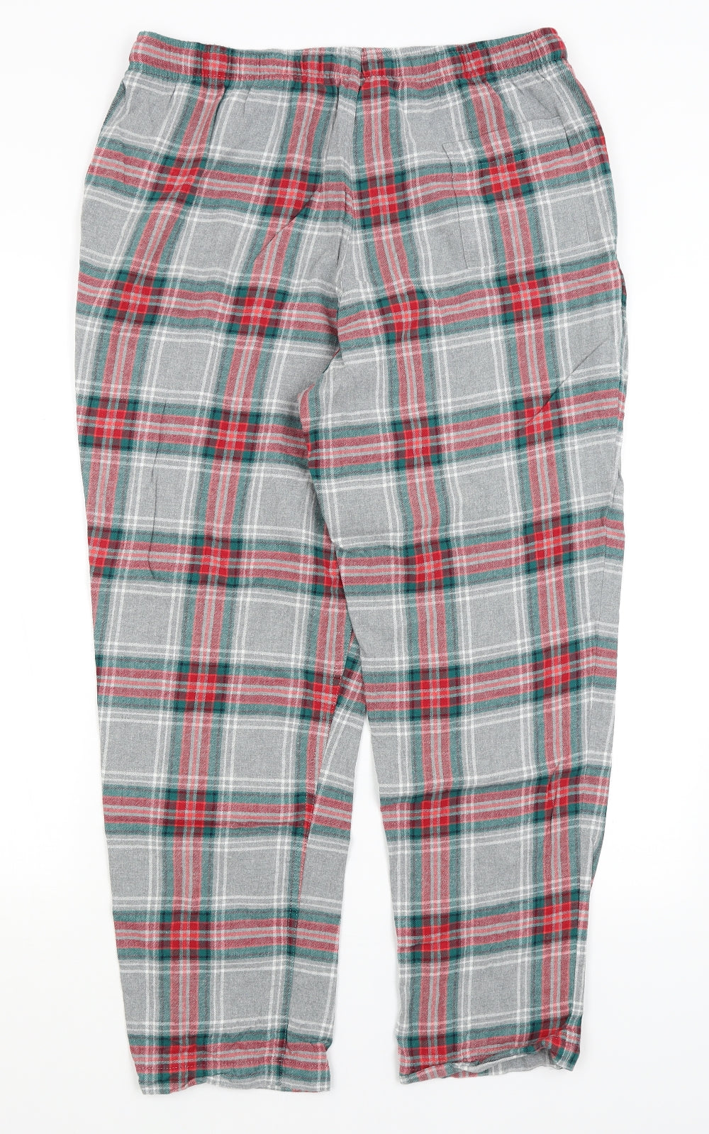 M&S Mens Grey Plaid   Pyjama Pants Size L