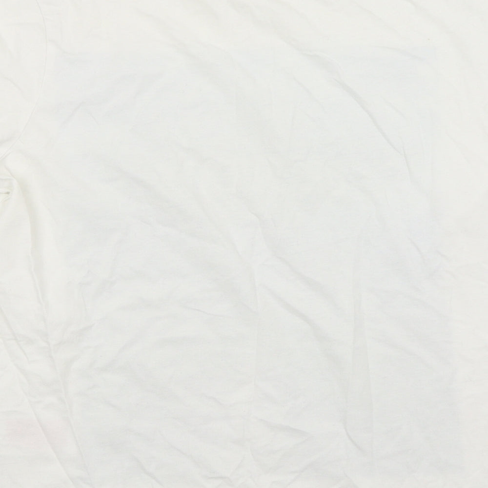 Jack Jones Mens White    T-Shirt Size L